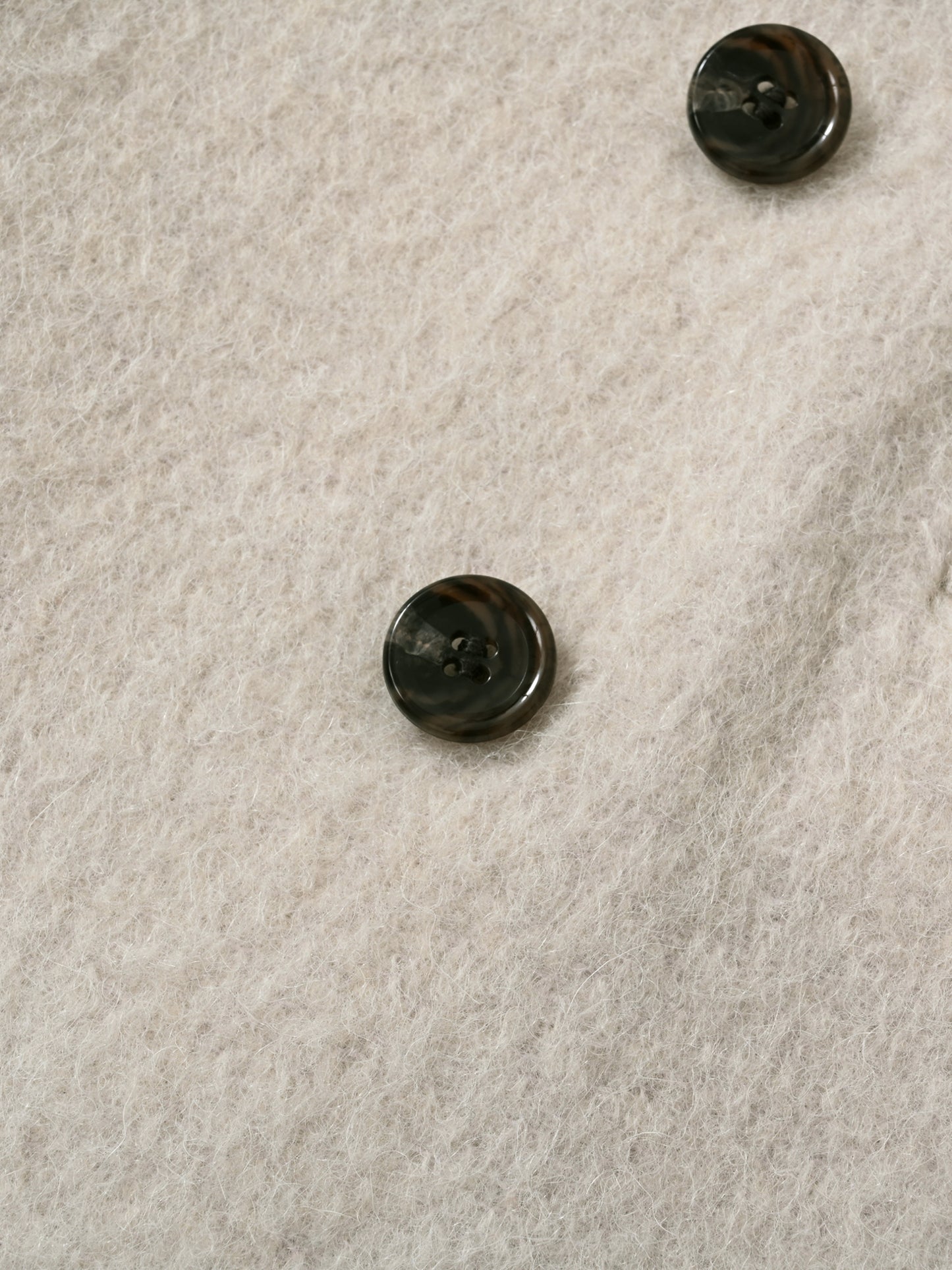 アルパカシャギーダブルコート　[通常]