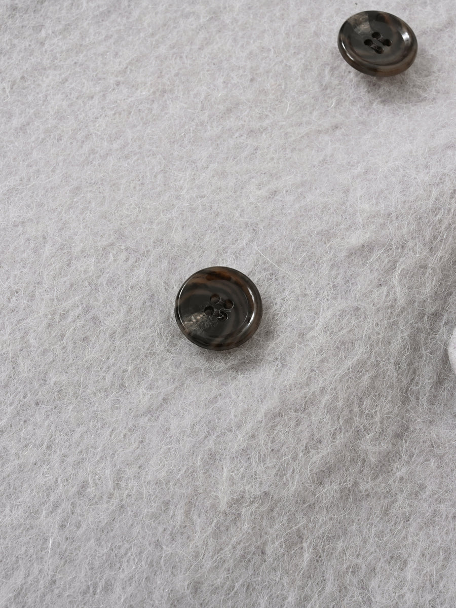 アルパカシャギーダブルコート　[通常]