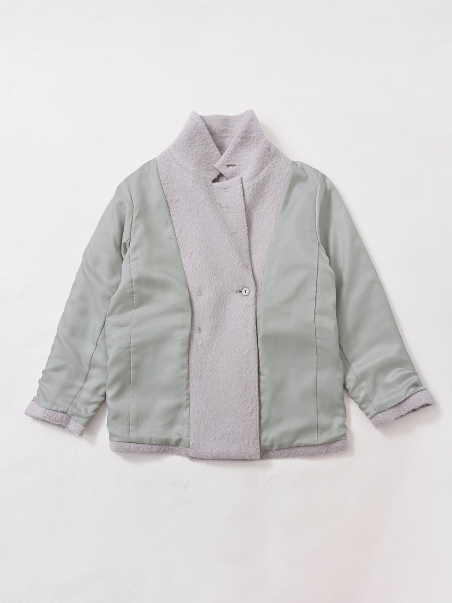 アルパカシャギーダブルコート　[通常]