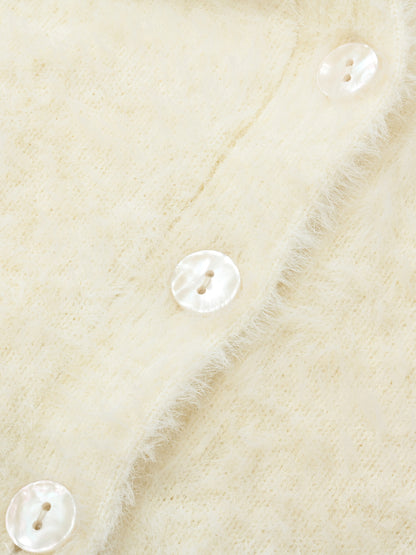 フェザーVネックカーディガン　[通常]