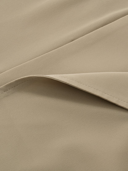 ラッフルとろみジレワンピース-short & regular　[通常]