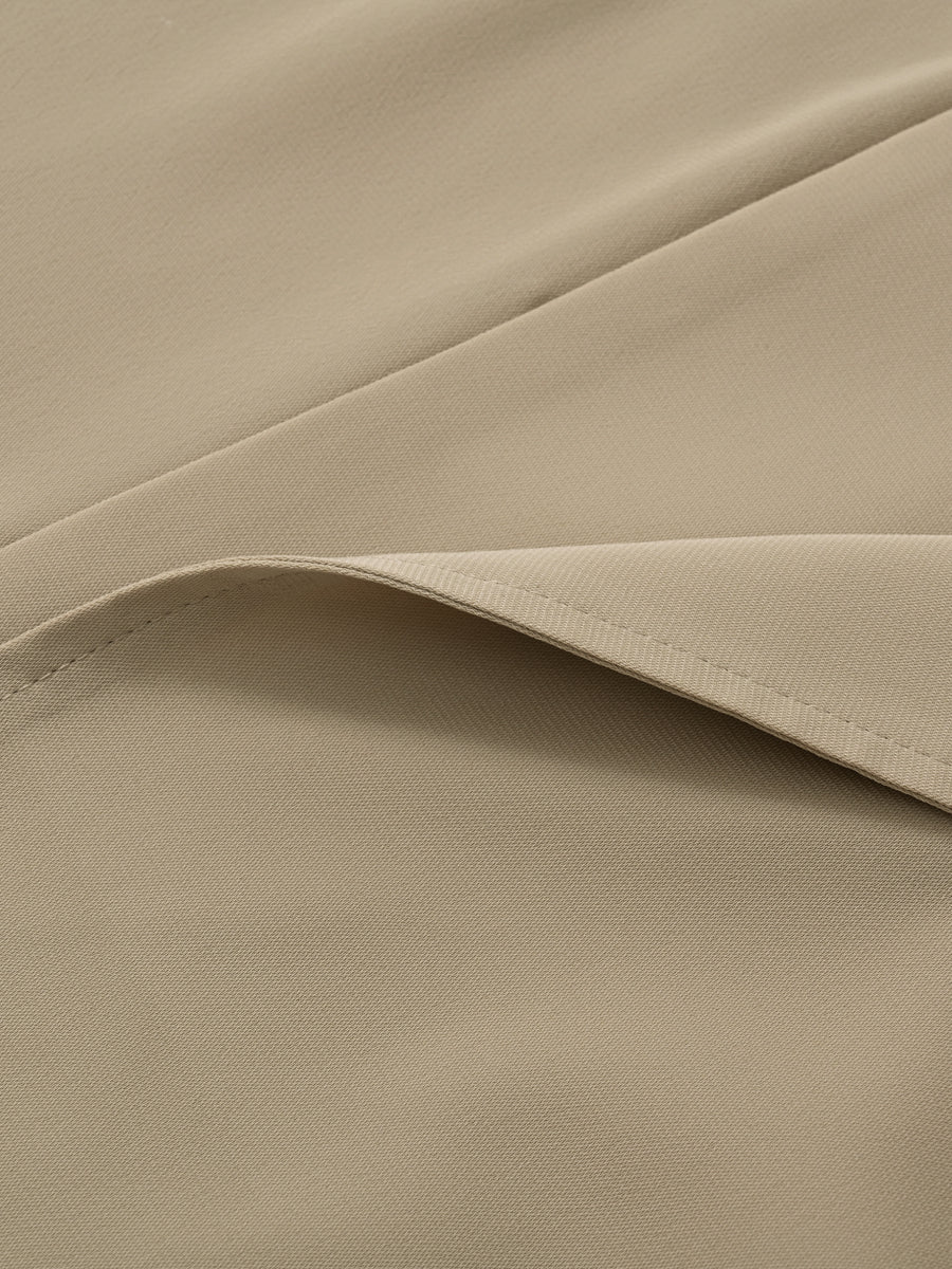 ラッフルとろみジレワンピース-short & regular　[通常]