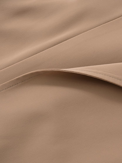 ラッフルとろみジレワンピース-short & regular　[通常]