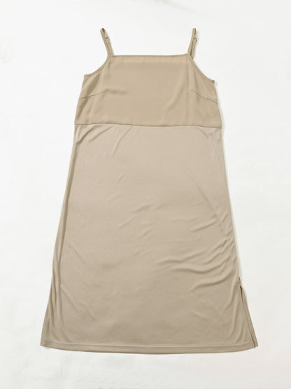 ラッフルとろみジレワンピース-short & regular　[通常]