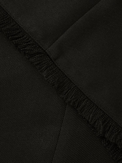 ツイードフロントジップジャンパースカート-short & regular　[通常]