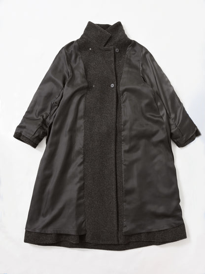 ＜sweetweb掲載＞セミダブルバックフレアウールコート-short & regular　[通常]