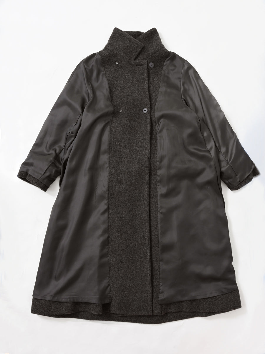 ＜sweetweb掲載＞セミダブルバックフレアウールコート-short & regular　[通常]