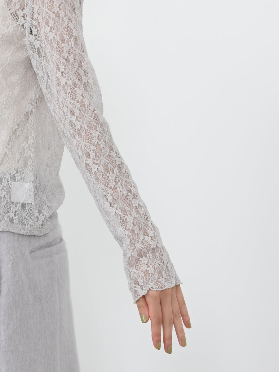 ストレッチレースカットソー　[通常]