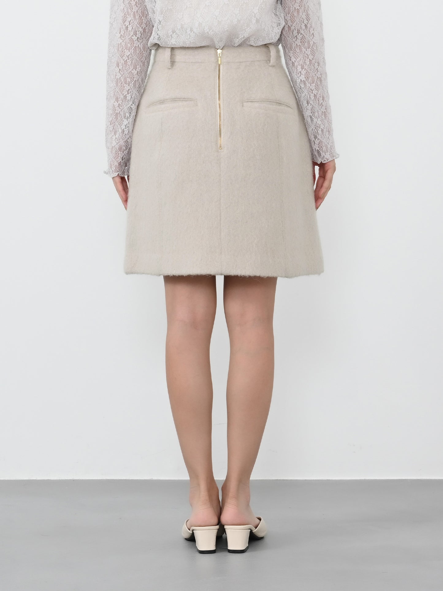 ＜sweetweb掲載＞アルパカシャギーミニスカート　[通常]