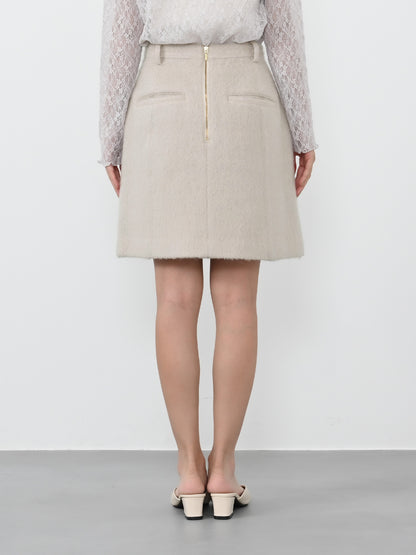 ＜sweetweb掲載＞アルパカシャギーミニスカート　[通常]