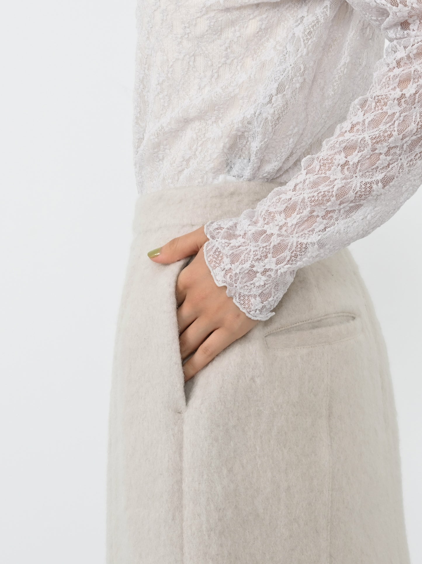 ＜sweetweb掲載＞アルパカシャギーミニスカート　[通常]