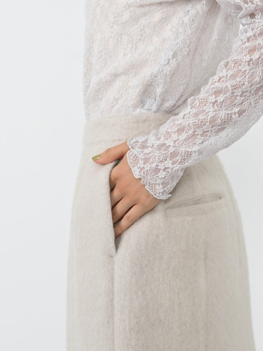 ＜sweetweb掲載＞アルパカシャギーミニスカート　[通常]