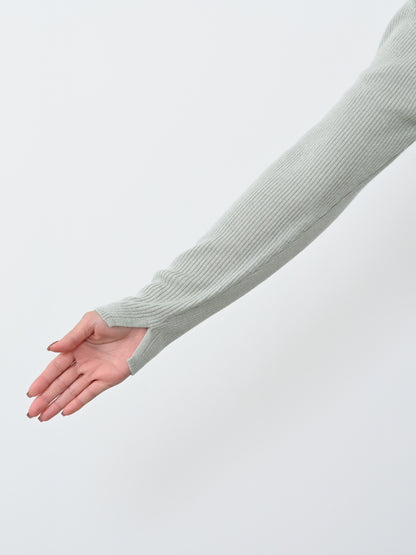 シルクウールボートネックリブニット　[通常]