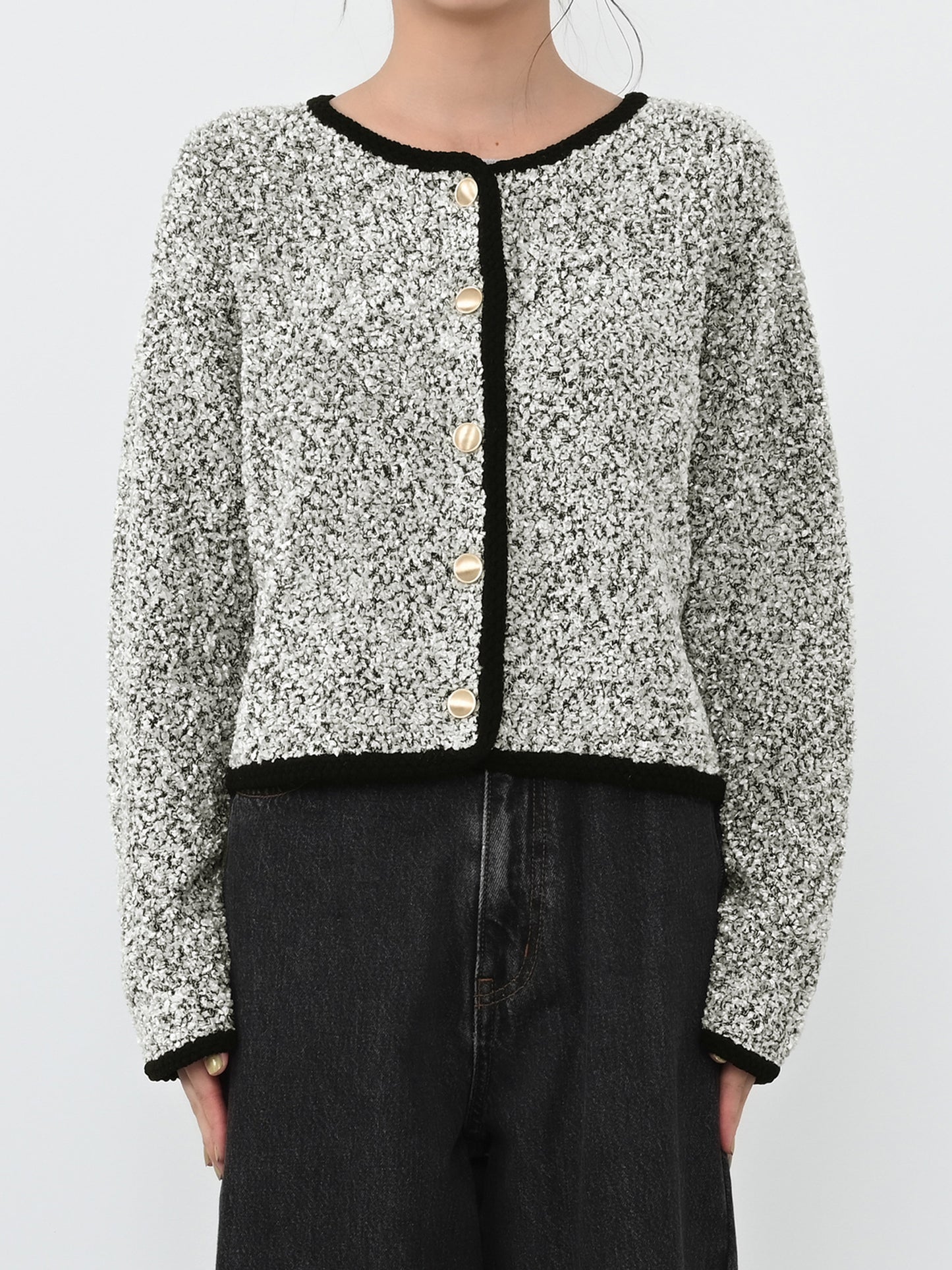 ※こちらが実物のカラーに一番お色味が近くなっております。（ブラックミックス）<br>150cm | B:78 W:56 H:74 股下:69  | ワンサイズ着用