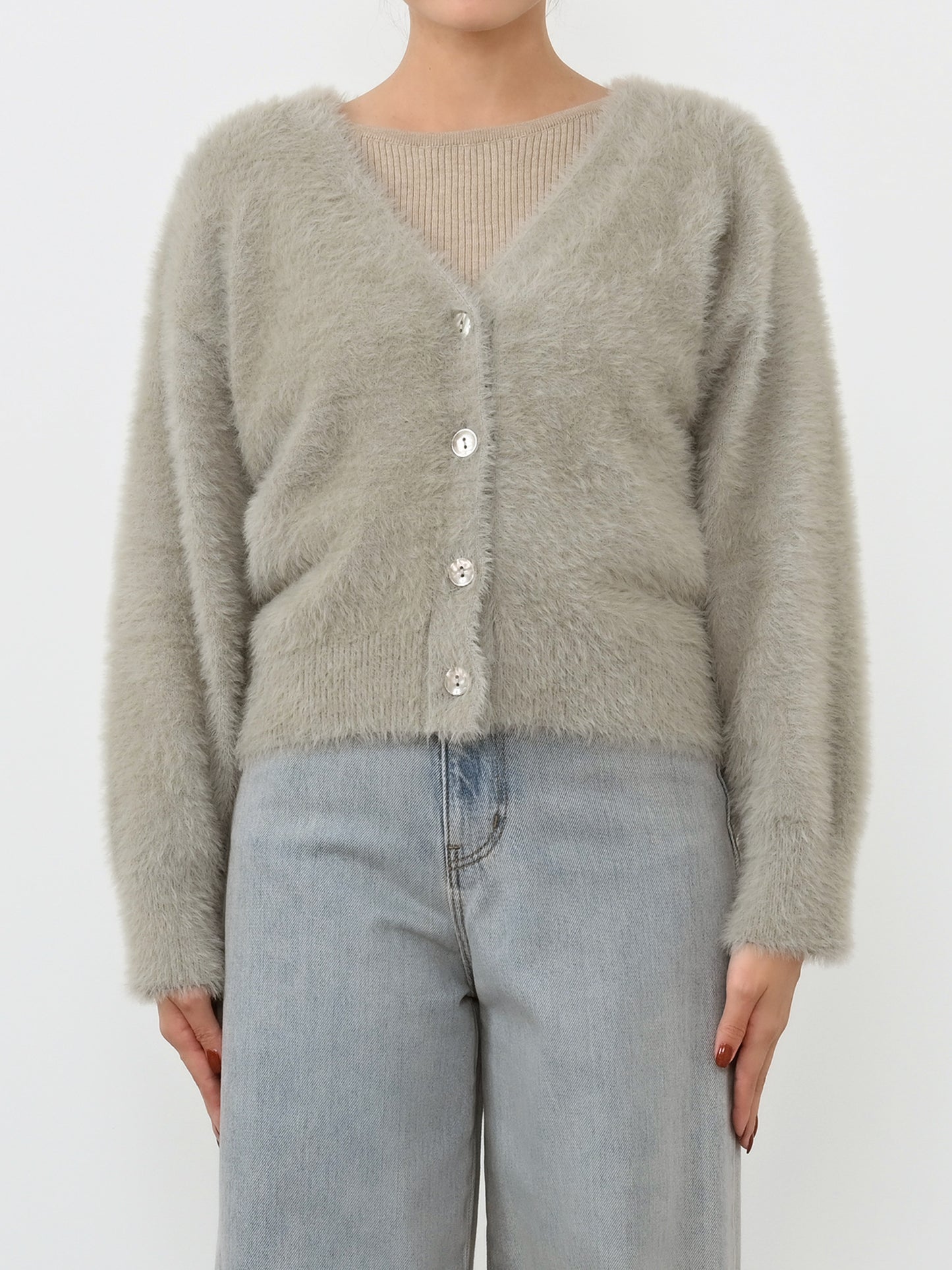 ※こちらが実物のカラーに一番お色味が近くなっております。（グレージュ）<br>149cm | B:77 W:60 H:83 股下:68.5 | ワンサイズ着用