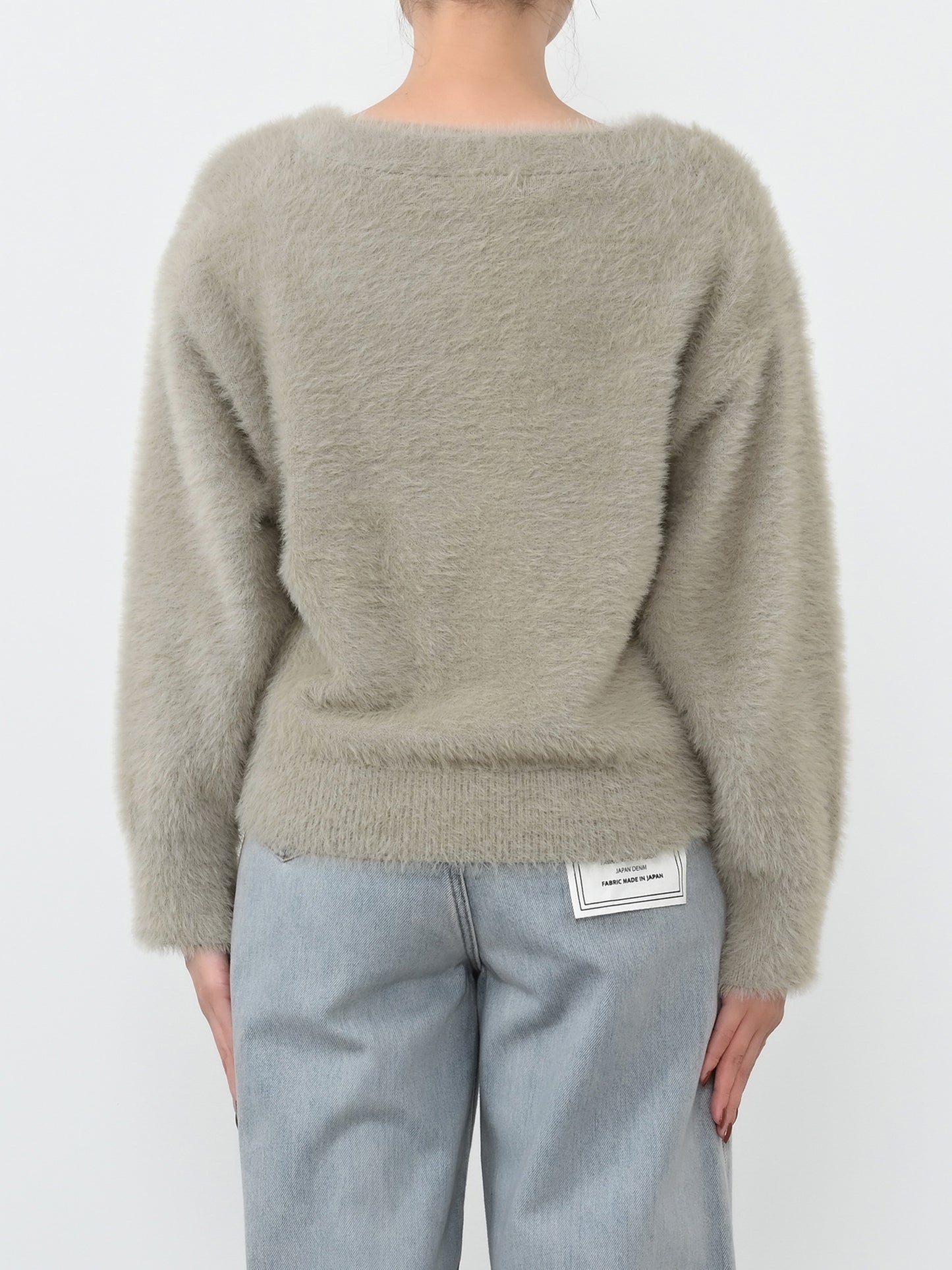 フェザーVネックカーディガン　[通常]