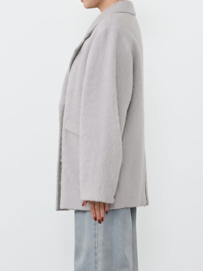 アルパカシャギーダブルコート　[通常]