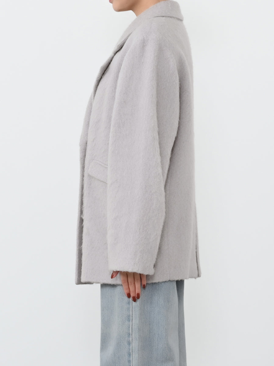 アルパカシャギーダブルコート　[通常]