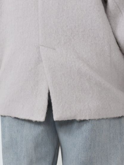 アルパカシャギーダブルコート　[通常]