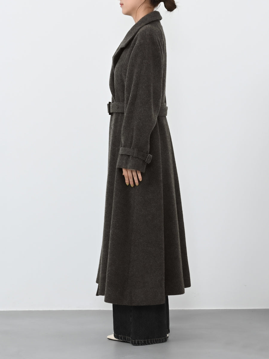 ＜sweetweb掲載＞セミダブルバックフレアウールコート-short & regular　[通常]