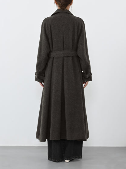 ＜sweetweb掲載＞セミダブルバックフレアウールコート-short & regular　[通常]