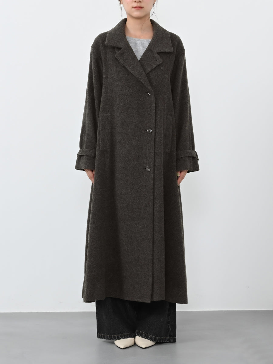 ＜sweetweb掲載＞セミダブルバックフレアウールコート-short & regular　[通常]