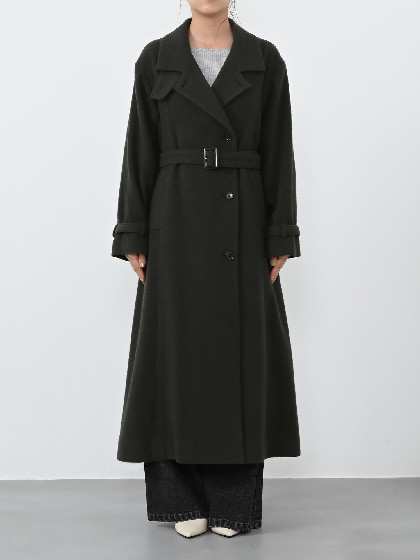 ※こちらが実物のカラーに一番お色味が近くなっております。（チャコール）<br>150cm | B:78 W:56 H:74 股下:69  | regular着用