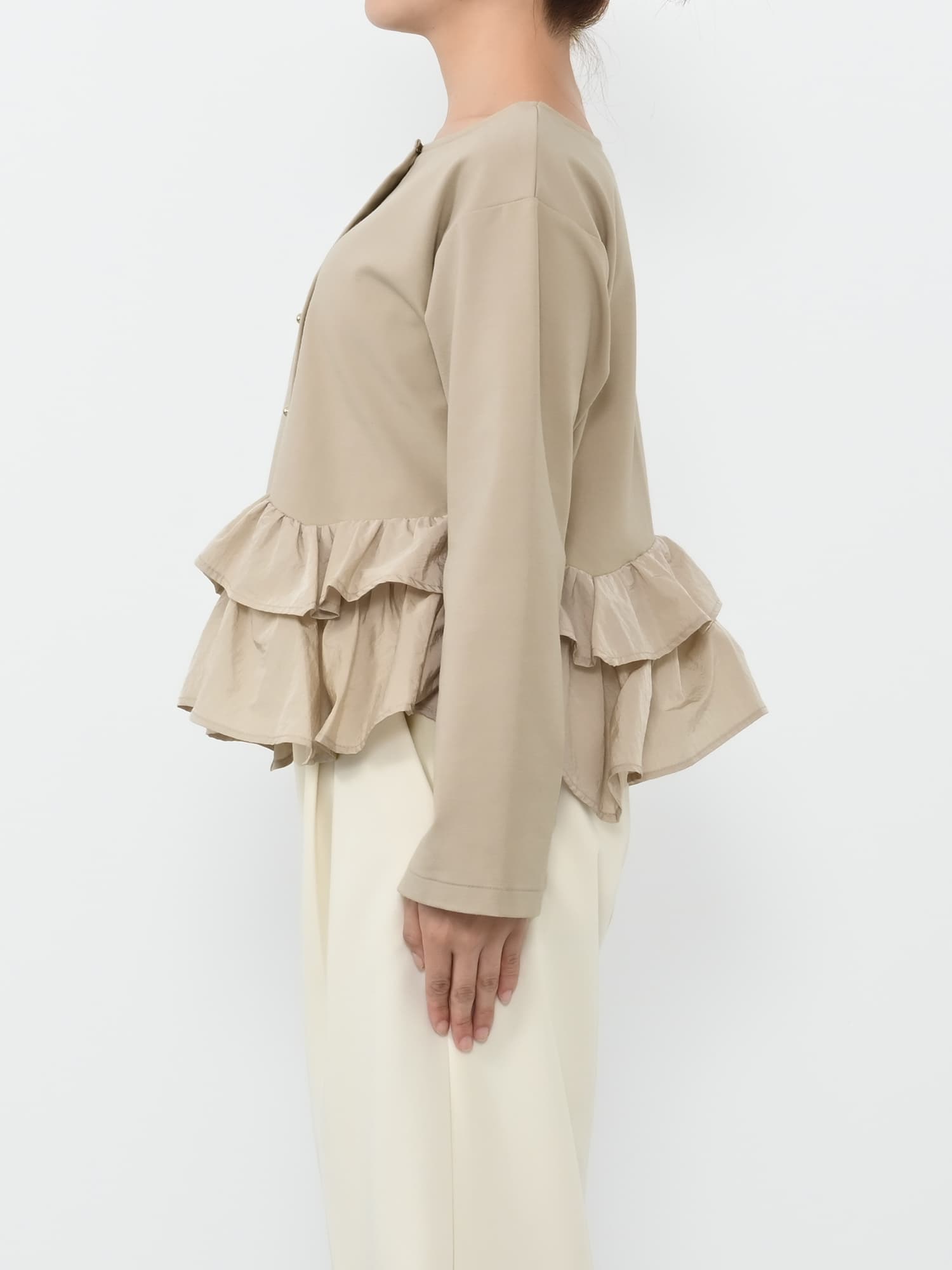 2wayフリルペプラムトップス | 小柄・低身長女性向けファッション通販