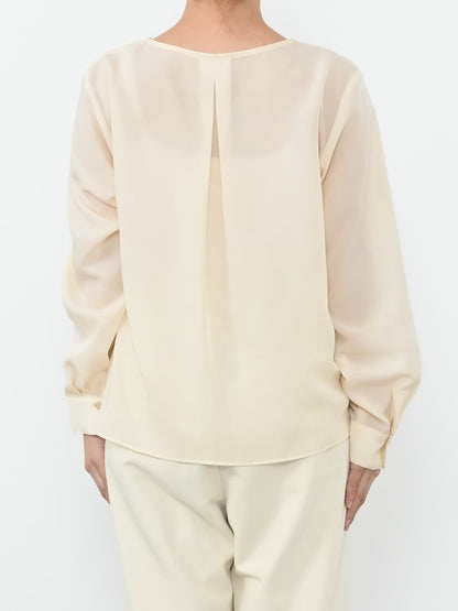 ラッフルカラーデザインブラウス　[通常]