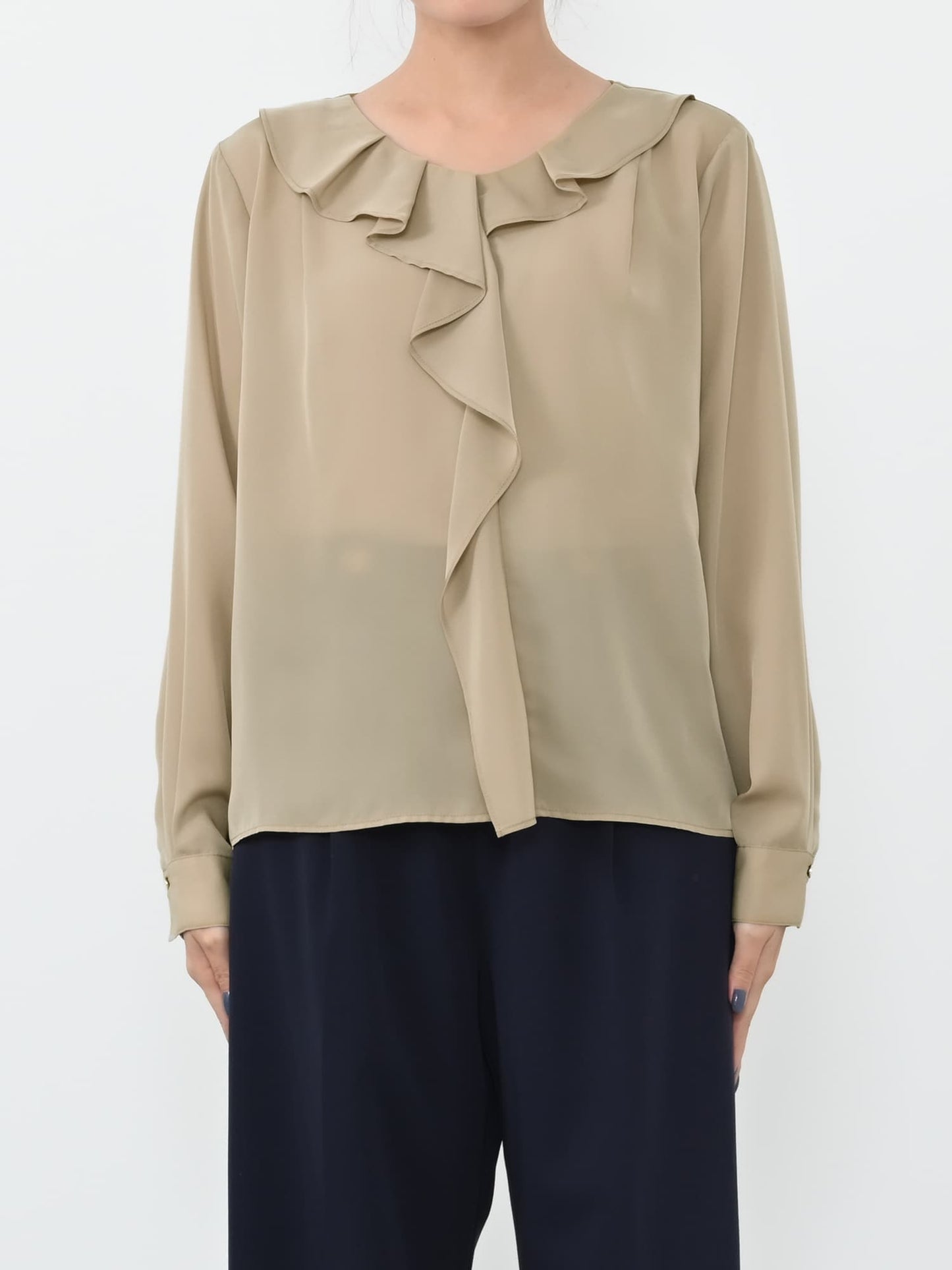 ※こちらが実物のカラーに一番お色味が近くなっております。（ベージュ）<br>149cm | B:77 W:60 H:83 股下:68.5 | ワンサイズ着用