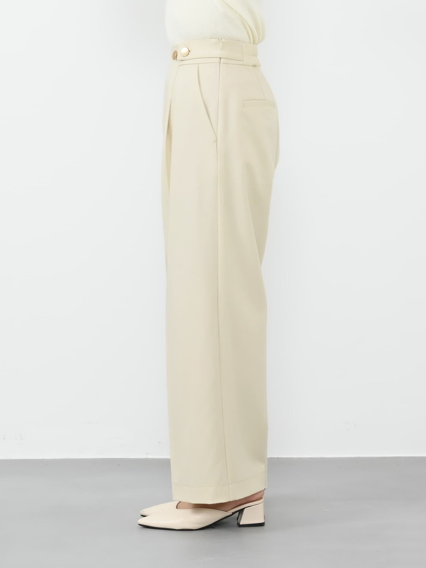 ウエストボタンマリンパンツ-short & regular　[通常]