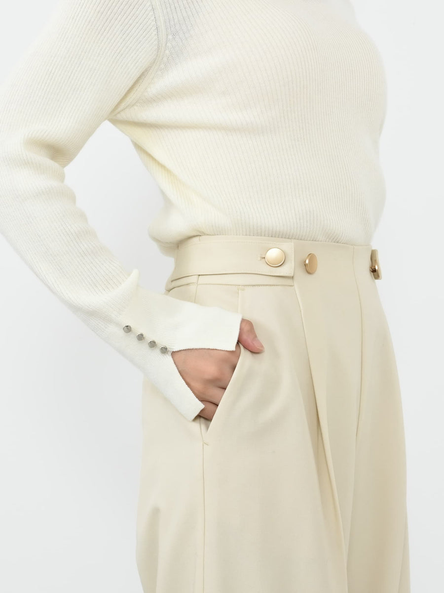 ウエストボタンマリンパンツ-short & regular　[通常]