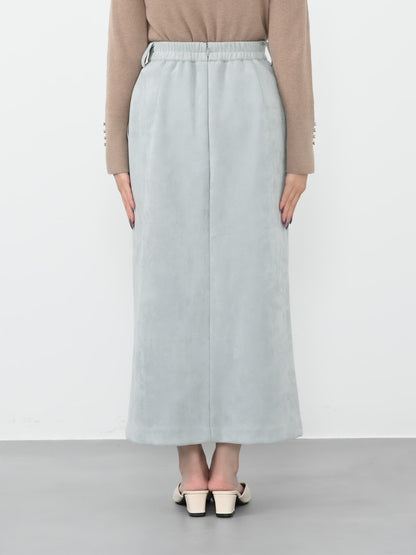 ゴールドリベットスウェードライクスカート-short & regular 　[通常]