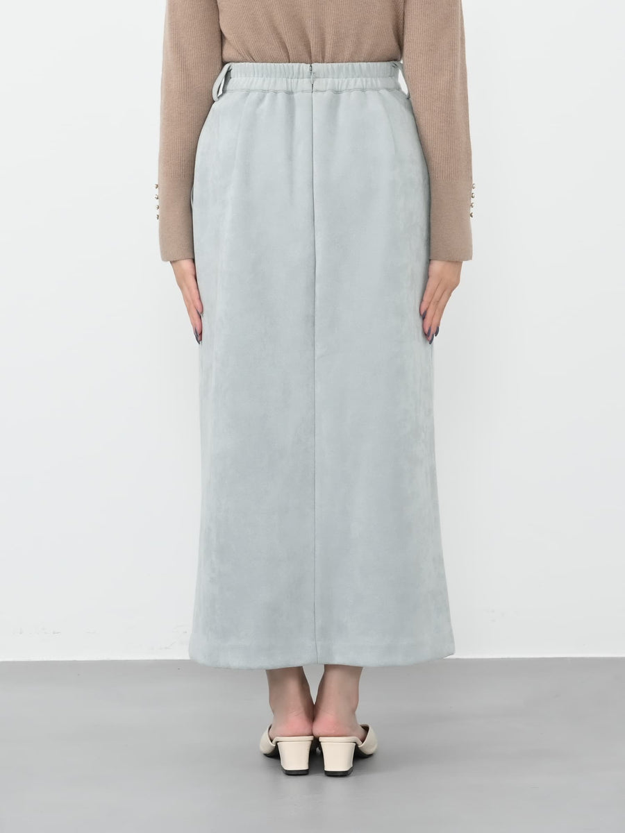 ゴールドリベットスウェードライクスカート-short & regular 　[通常]