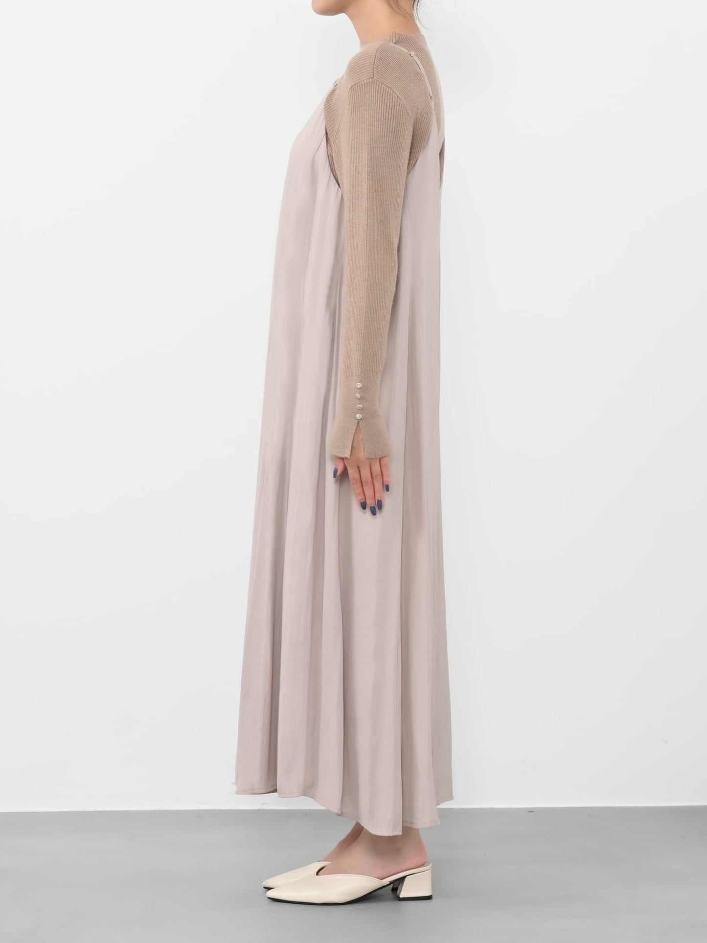 2wayとろみキャミワンピース-short & regular　[通常]