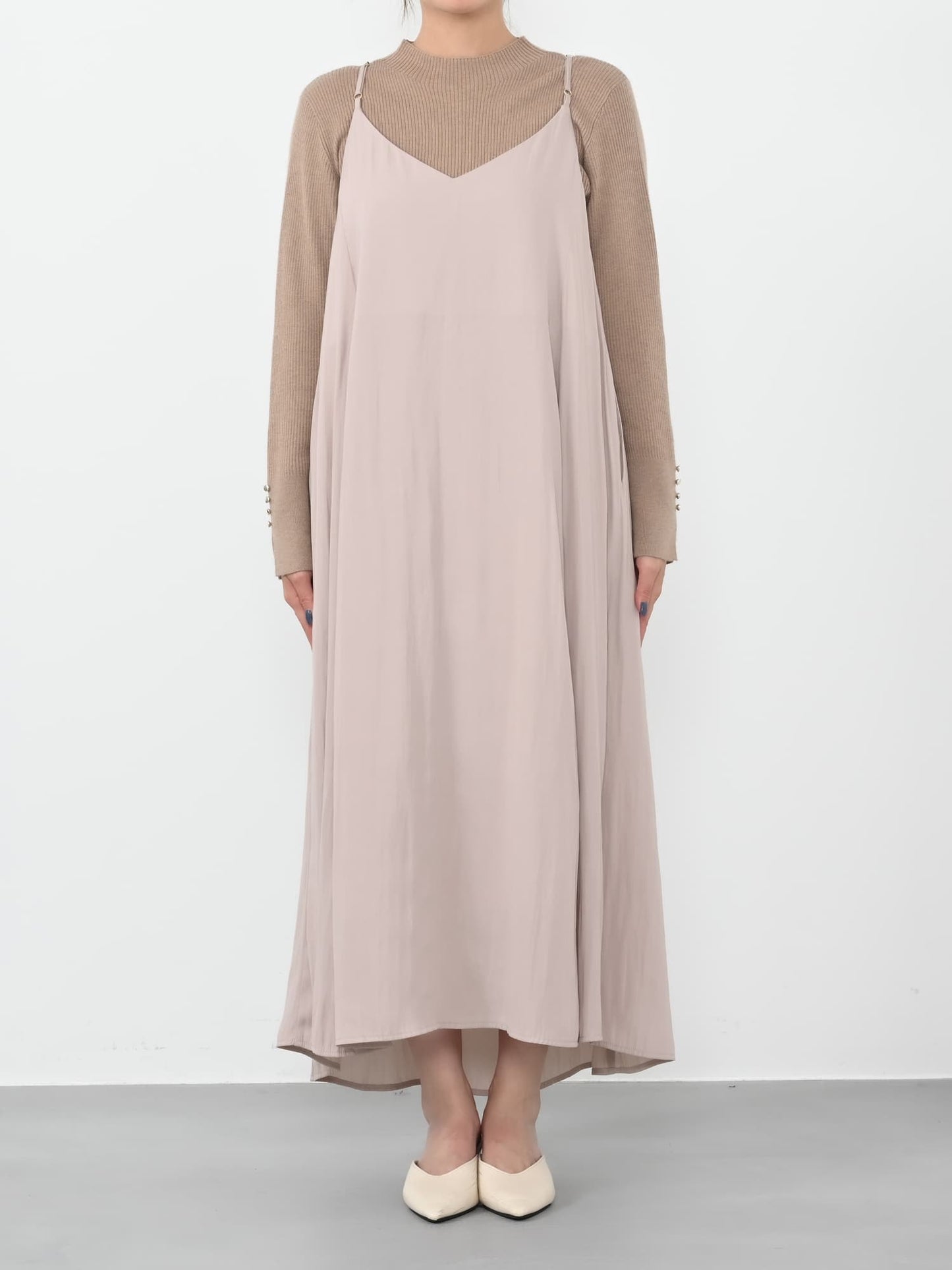 2wayとろみキャミワンピース-short & regular　[通常]