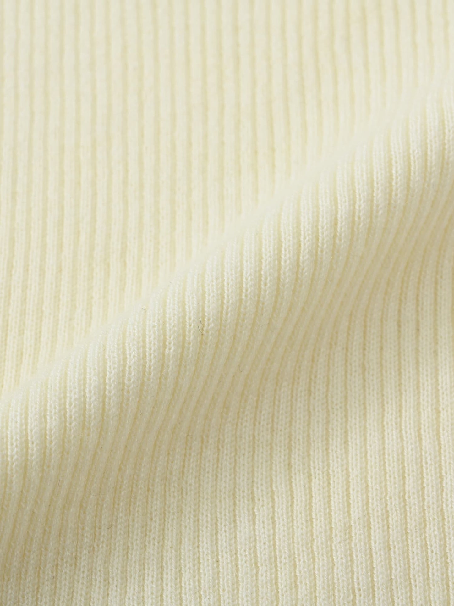 シルクウールゴールドボタンリブニット　[通常]