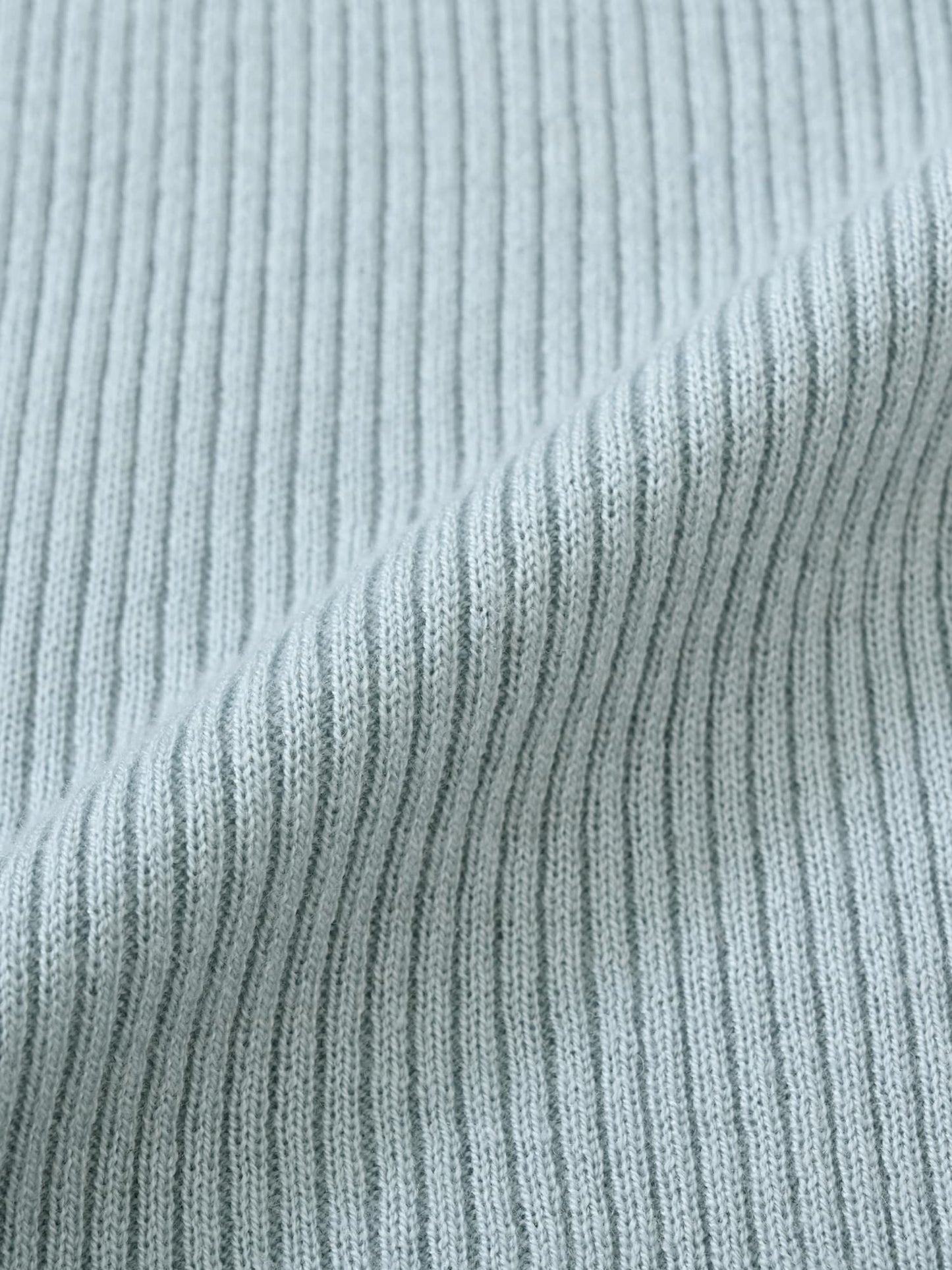 シルクウールゴールドボタンリブニット　[通常]