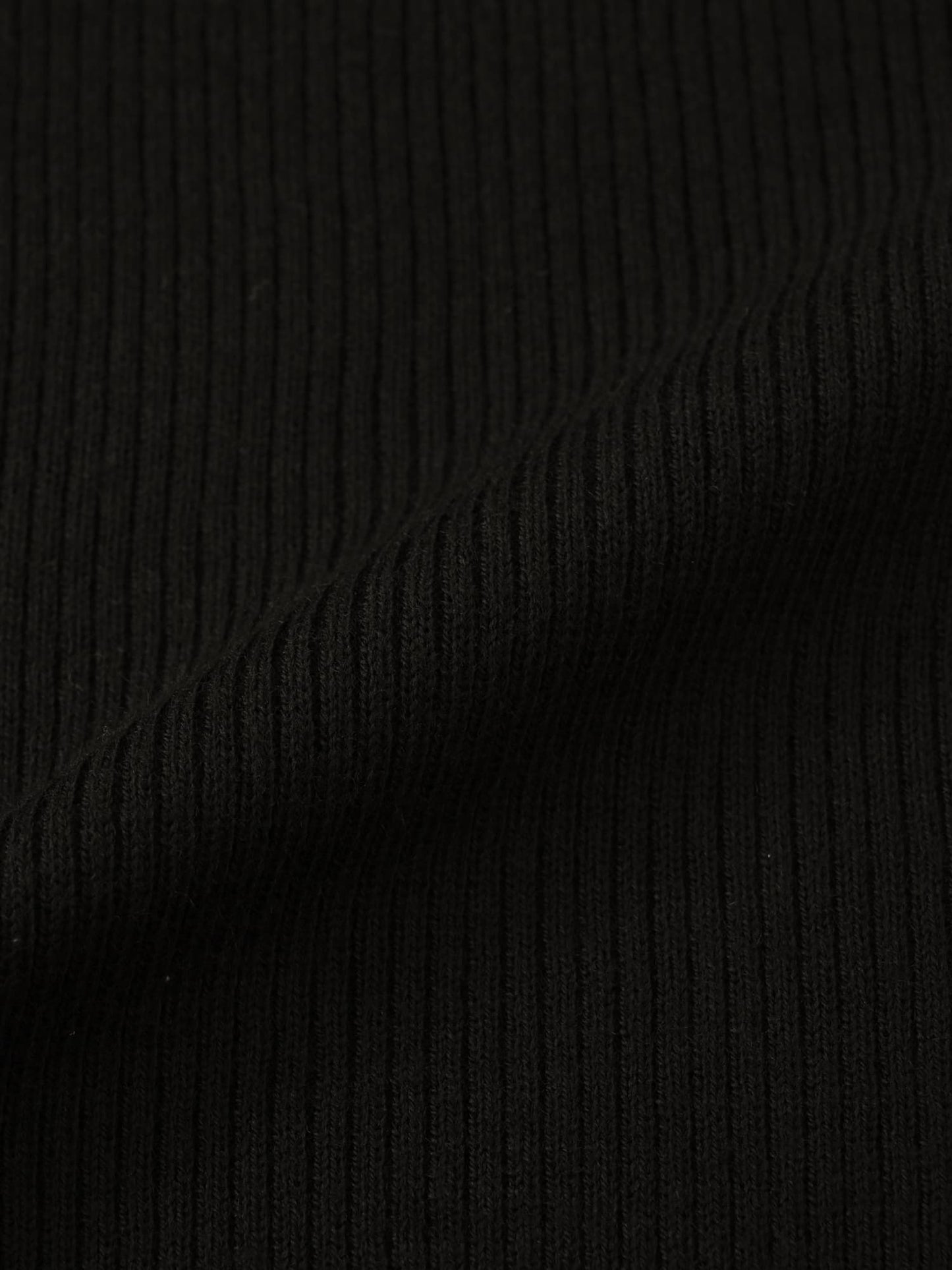 シルクウールゴールドボタンリブニット　[通常]