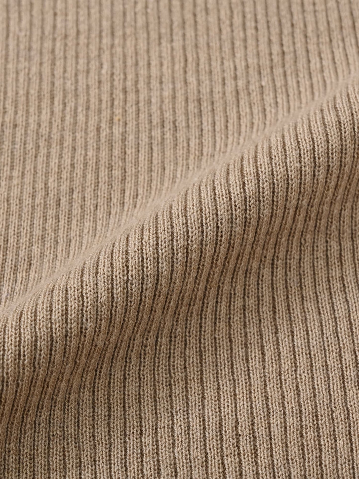 シルクウールゴールドボタンリブニット　[通常]