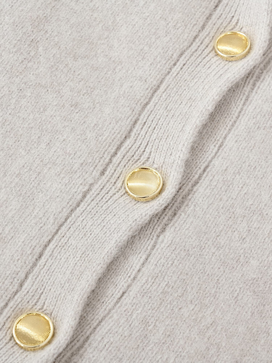 フォックスアンゴラダブルフェイスニットジャケット　[通常]