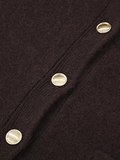 フォックスアンゴラダブルフェイスニットジャケット　[通常]