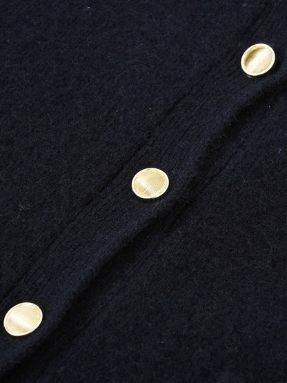 フォックスアンゴラダブルフェイスニットジャケット　[通常]