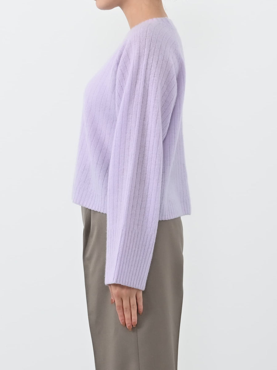 ウールボトルネックワイドリブニット　[通常]