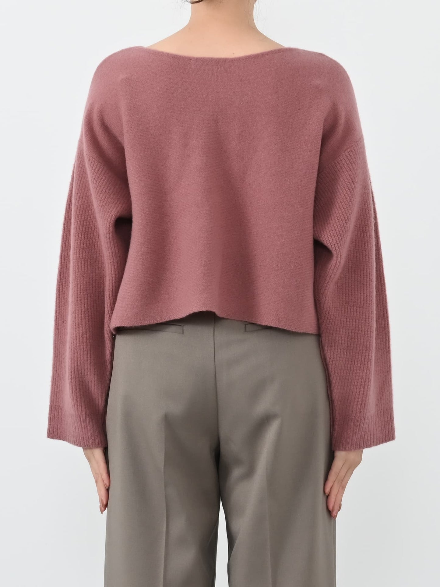 ウールショートボタンスリーブニット　[通常]