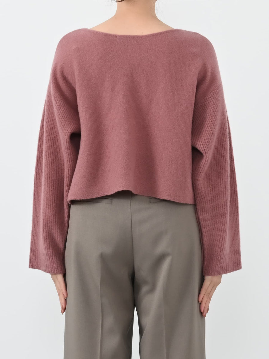 ウールショートボタンスリーブニット　[通常]