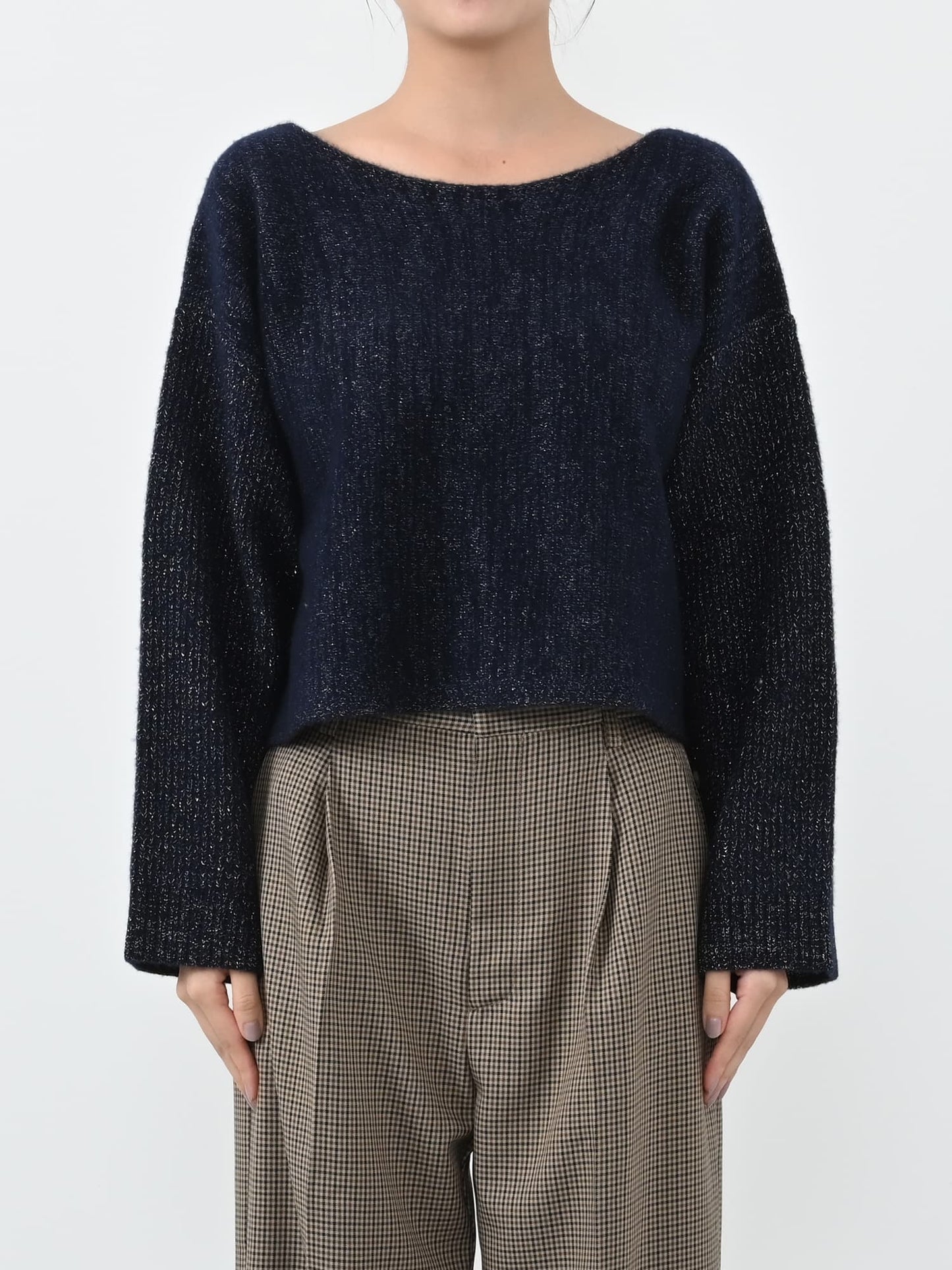 ※こちらが実物のカラーに一番お色味が近くなっております。（ネイビーラメ）<br>150cm | B:78 W:56 H:74 股下:69  | ワンサイズ着用