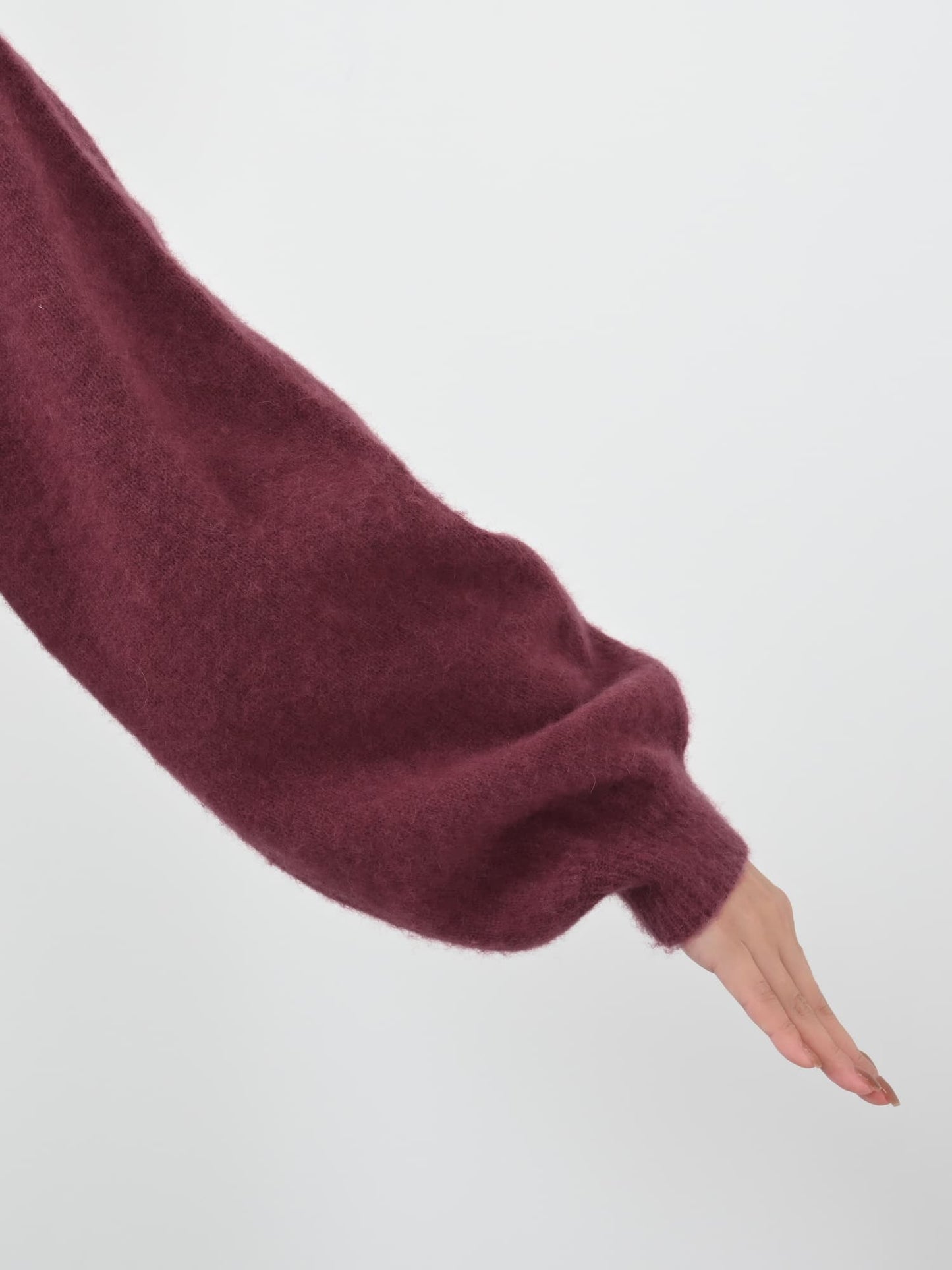 フォックスアンゴラ2wayネックニット　[通常]