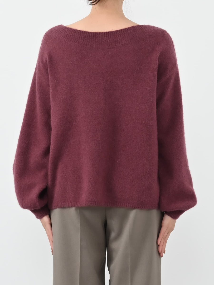 フォックスアンゴラ2wayネックニット　[通常]