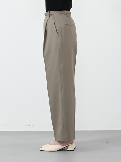 ナローベルトセミワイドパンツ-short & regular　[通常]